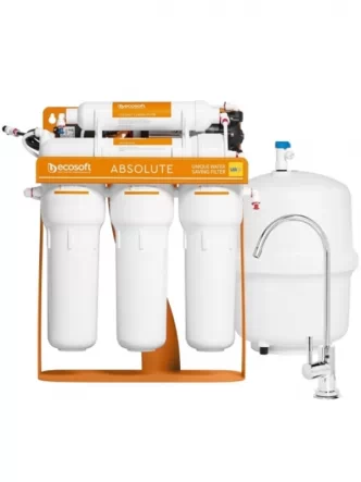 Фильтр обратного осмоса Ecosoft Absolute 5-75PS с помпой на станине