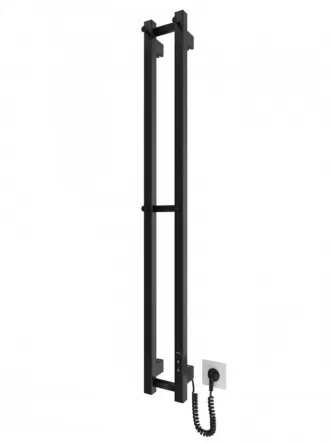 Рушникосушка електричний Mario HF Slim 1170х140 чорний мат