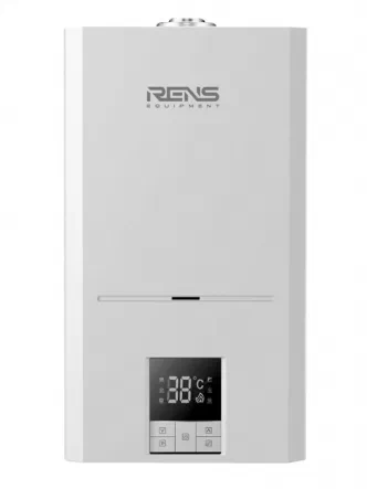 Котел газовый двухконтурный RENS RGB-024 с трубой и коленом (коаксиальный комплект)