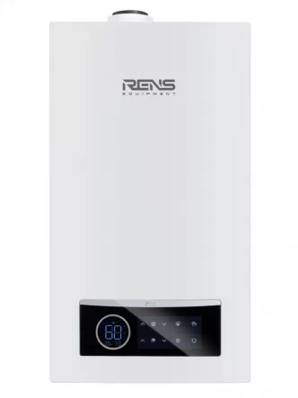 Котел газовый конденсационный двухконтурный RENS RCB-035 с трубой и коленом (коаксиальный комплект)