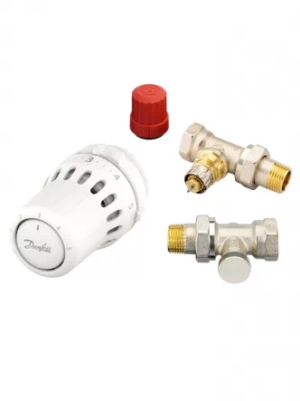 Комплект радиаторный термостатический Danfoss React™ + RA-N + RLV-S 1/2
