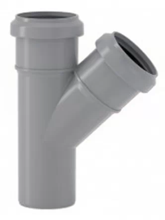 Тройник канализационный Valsir Ø32/32 45° HTEA