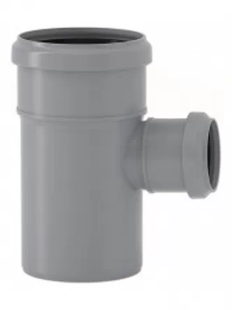Тройник редукционный канализационный Valsir Ø40/32 87° HTEA
