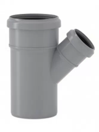 Трійник редукційний каналізаційний Valsir Ø50/40 45° HTEA