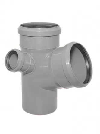 Крестовина канализационная двухплоскостная Valsir Ø110/50/110 67° HTED