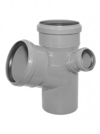 Крестовина канализационная двухплоскостная Valsir Ø110/110/50 67° HTED