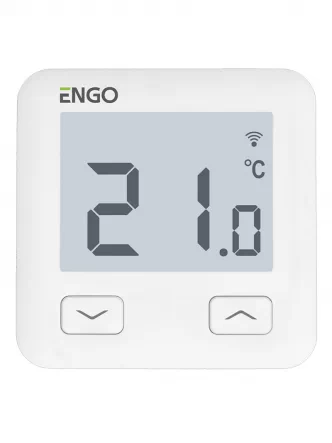 Интернет-терморегулятор ENGO E10-W проводной, питание 230 В. с WI-FI, белый