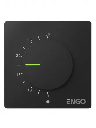 Терморегулятор ENGO ESIMPLE-230B суточный проводной, 230В, черный