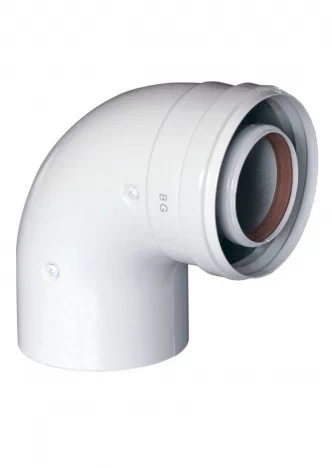 Уголок коаксиальный BAXI 90 Ø 60/100 для традиционных котлов