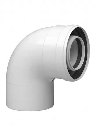 Уголок коаксиальный BAXI 90 Ø 60/100 HT для конденсационных котлов