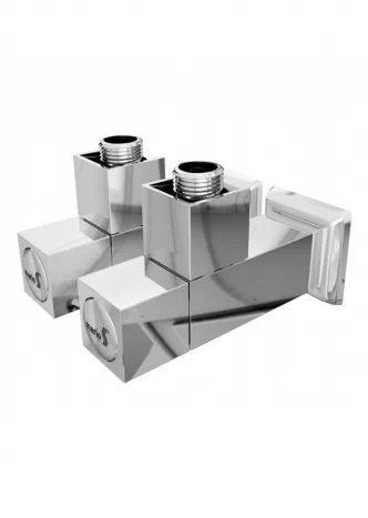 Краны угловые квадратные для полотенцесушителей Mario G1/2 комплект 2 шт.