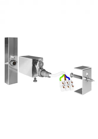 Комплект скрытого подключения (квадратная труба) Mario