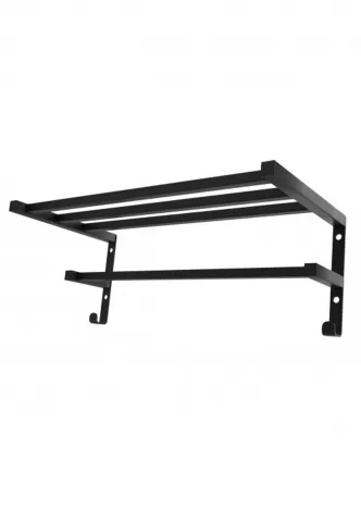 Полка настенная Mario HF Sheffield square 520x256 (настенная ) black mat профильная