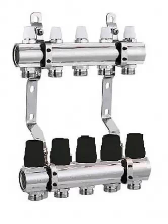 Коллектор распределительный JL на 5 выходов 1х3/4