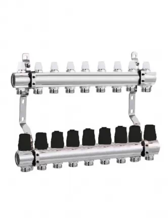 Коллектор распределительный JL на 9 выходов 1х3/4