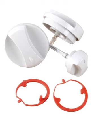 Ручки круглые серые Vaillant TEC PRO, комплект из 3 штук 0020074963
