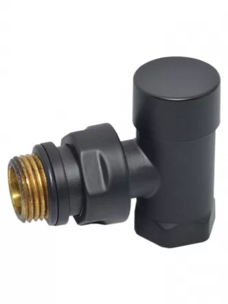 V150410EFS9005O Кран отсекающий угловой BLACK MATTE Ø1/2