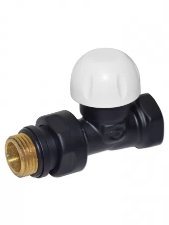 V141710EFS9005O Термоклапан прямой BLACK MATTE Ø1/2