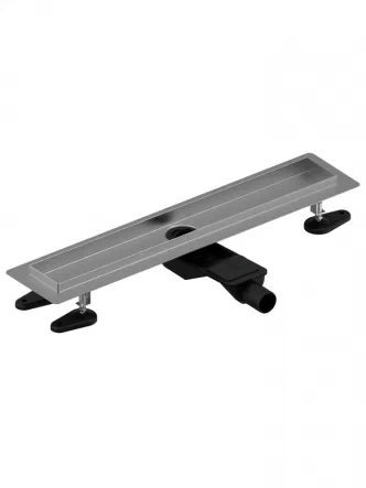 Душевой лоток НИЗКИЙ СЕРЕБРЯНЫЙ Ø40  30/1000 мм  AQUA AMBIENT  Uponor GmbH