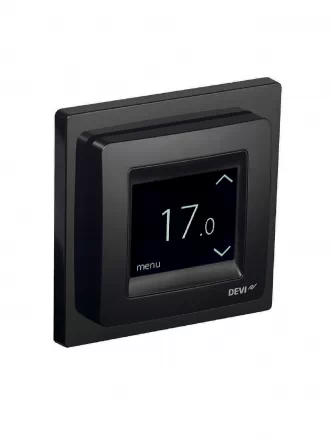 Терморегулятор DEVIreg Touch черный программируемый с дисплеем (140F1069)
