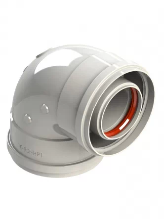 Коаксиальное колено для традиционных котлов Ø60/100 mm - 90° раструб/раструб A311226 GROPPALLI S.R.L.