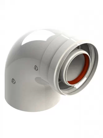 Коаксиальное колено для традиционных котлов Ø60/100 mm - 90° A31699 GROPPALLI S.R.L.