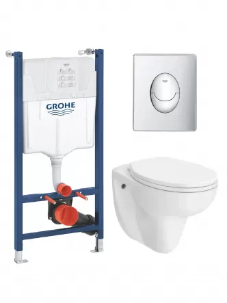 Grohe Комплект инсталляции с унитазом и кнопкой 4 в 1 Grohe Solido Start (UA38971964A) 