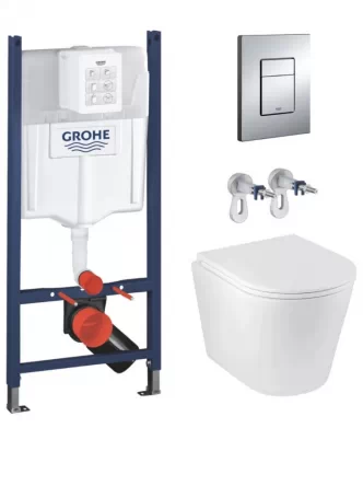 Grohe Комплект унитаза с установкой 4 в 1 Grohe Solido Even (3884966KA513636) 