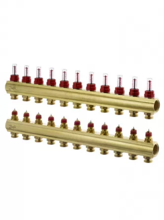 FHF-11F Коллектор 11+11 з ротаметрами Danfoss 088U0531