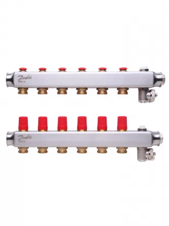 SSM-6 Коллектор без ротаметров 6 + 6 Danfoss 088U0806