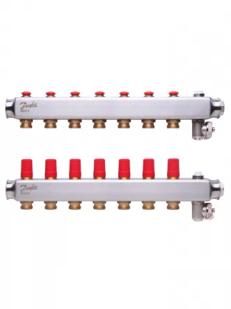 SSM-7 Коллектор без ротаметров 7 + 7 Danfoss 088U0807