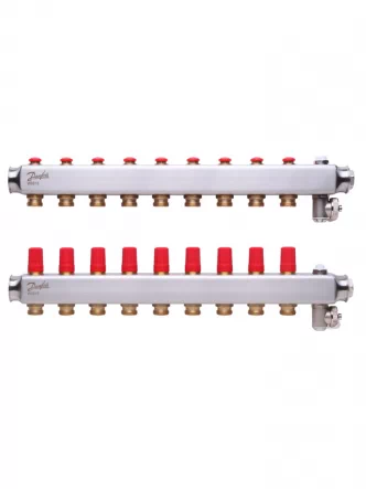 SSM-9 Коллектор без ротаметров 9 + 9 Danfoss 088U0809