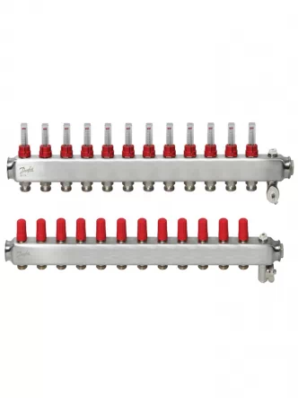 SSM-12F Коллектор с ротаметрами 12 + 12 Danfoss 088U0762