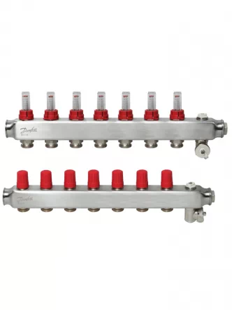 SSM-7F Колектор з ротаметрами 7 + 7 Danfoss 088U0757