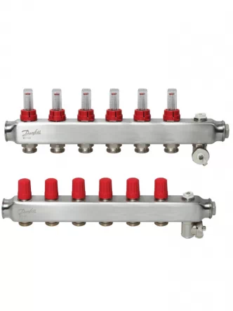 SSM-6F Колектор з ротаметрами 6 + 6 Danfoss 088U0756