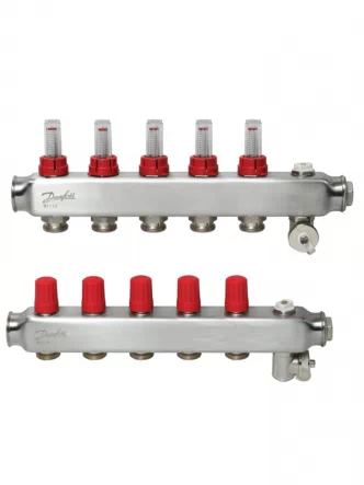 SSM-5F Колектор з ротаметрами 5 + 5 Danfoss 088U0755