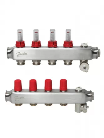 SSM-4F Колектор з ротаметрами 4 + 4 Danfoss  088U0754