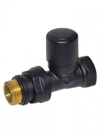 V140810EFS9005O Кран отсекающий прямой BLACK MATTE Ø1/2