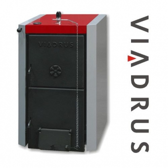 Котел твердотопливный Viadrus Нercules U22 C/D (7 секций, 40кВт) в комплекте c терморегулятором